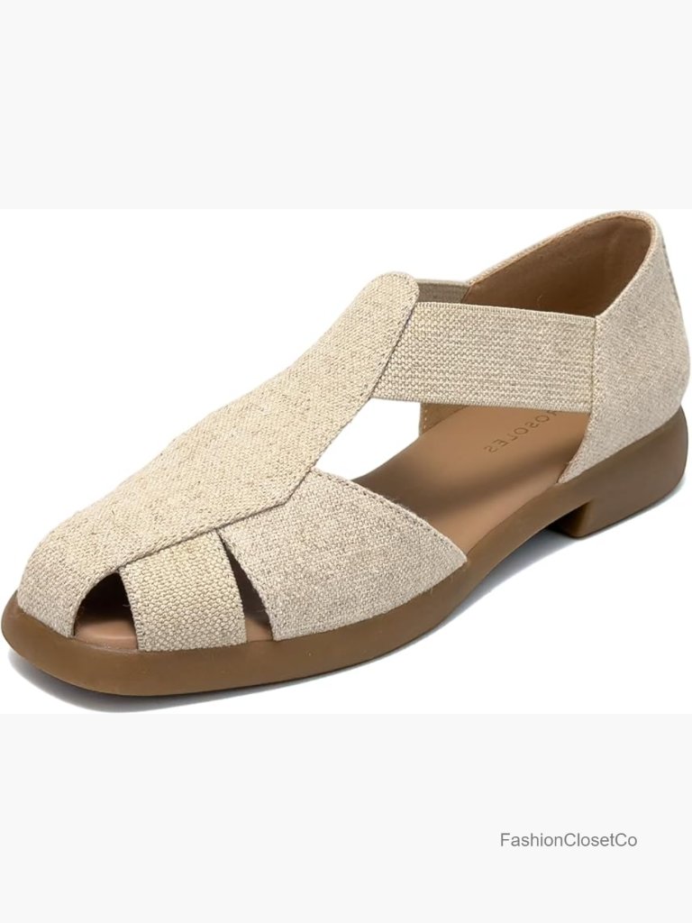 Fisherman Sandal With Ankle Strap, Memory Foam, Slip On